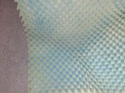 Queen sized Memory foam egg shell topper