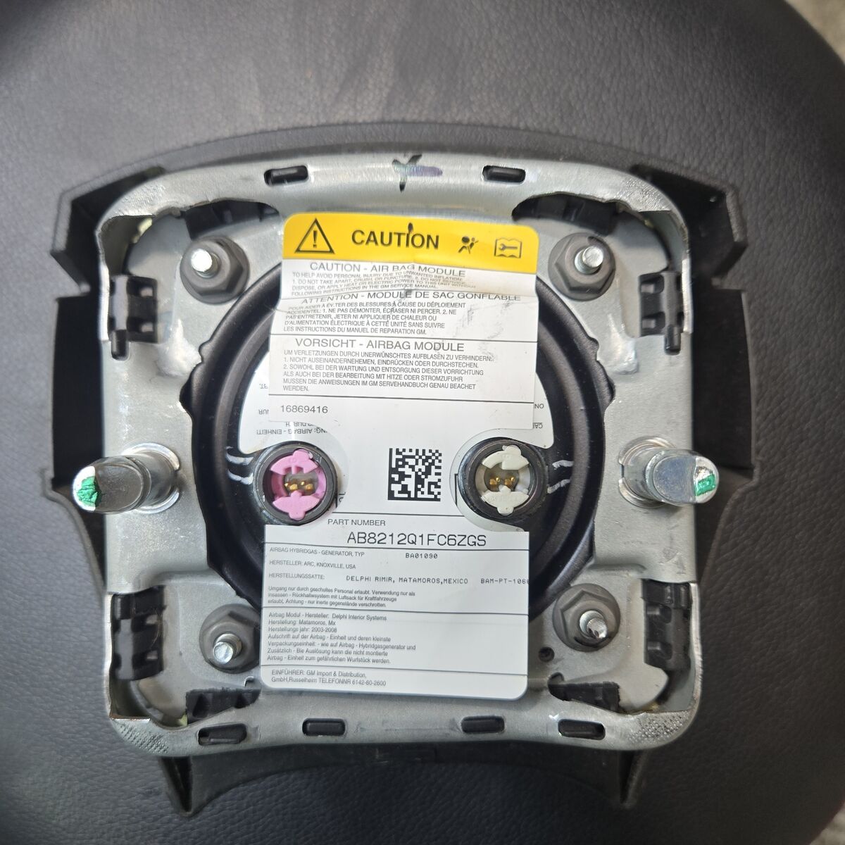 05 CHEVY TAHOE AIR BAG