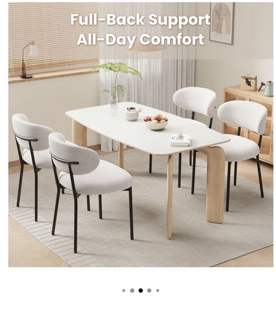 Set of x4 upholstered kitchen chairs!! New in box..