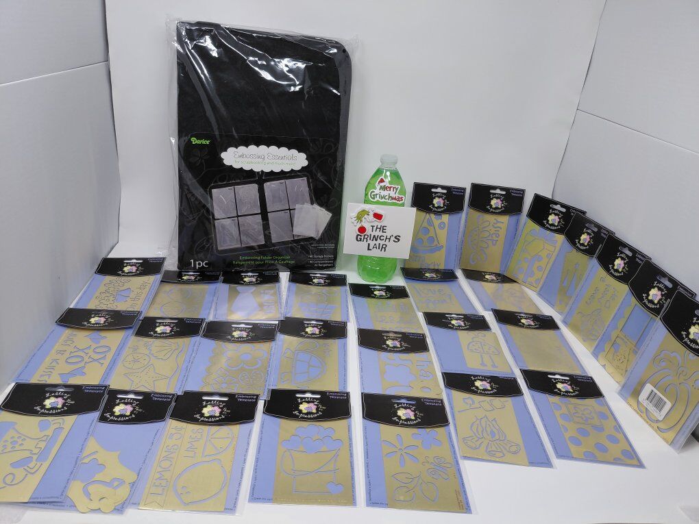 80 Scrapbooking Embossing Templates & Organizer