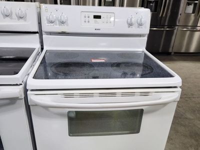 NICE KENMORE WHITE GLASS TOP RANGE! WITH A FULL WARRANTY