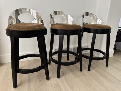 Modern Bar Stools (Set of 3) - Good Condition