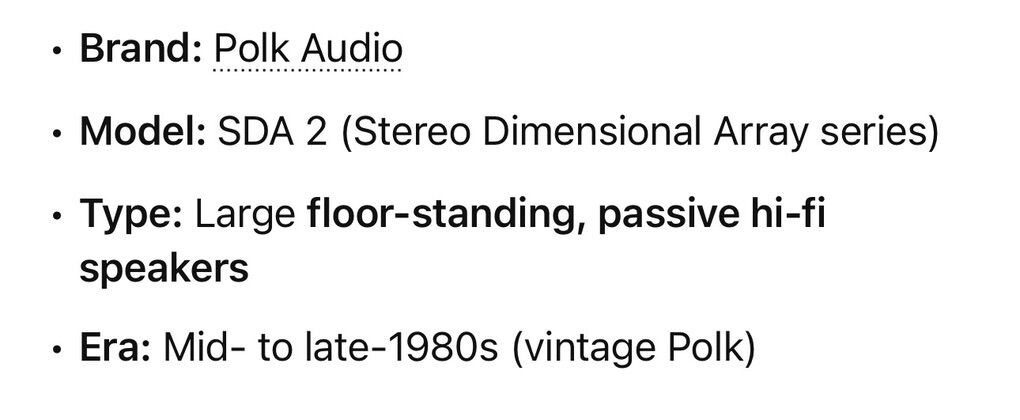 Polk vintage Speakers