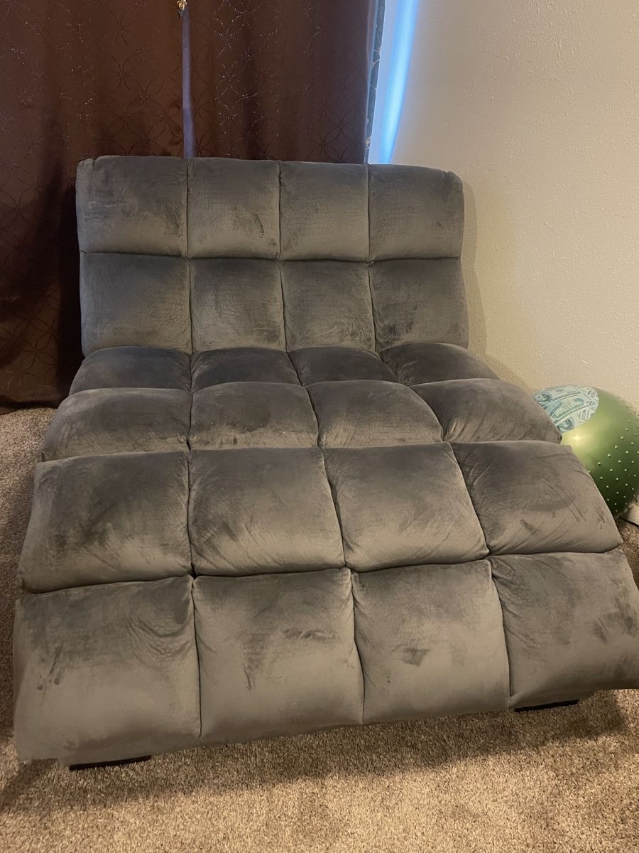 Grey Microsuede Floor Sofa, Loveseat, or Lounge Chair - Versatile Seating