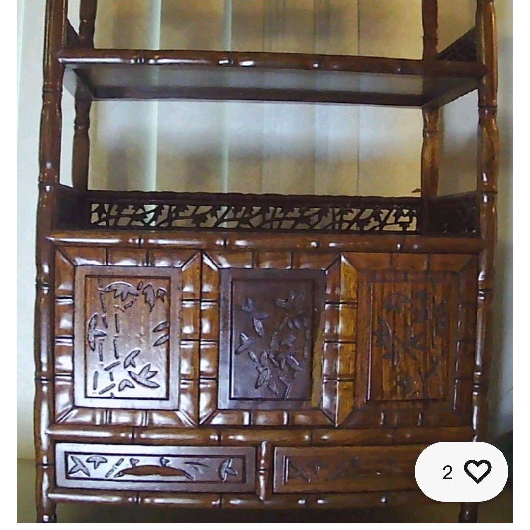 Antique Rosewood Asian Cabinet