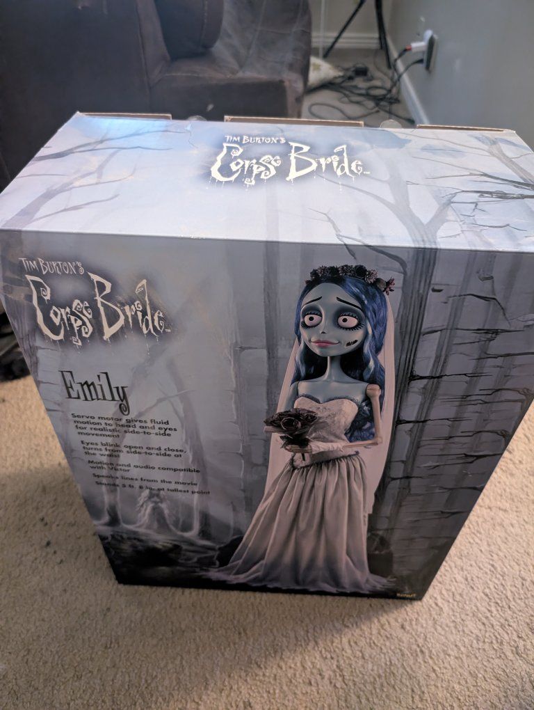 Tim Burton's Corpse Bride Emily Animatronic Doll - 5ft 8in, Servo Motor, Motion/Audio Compatible