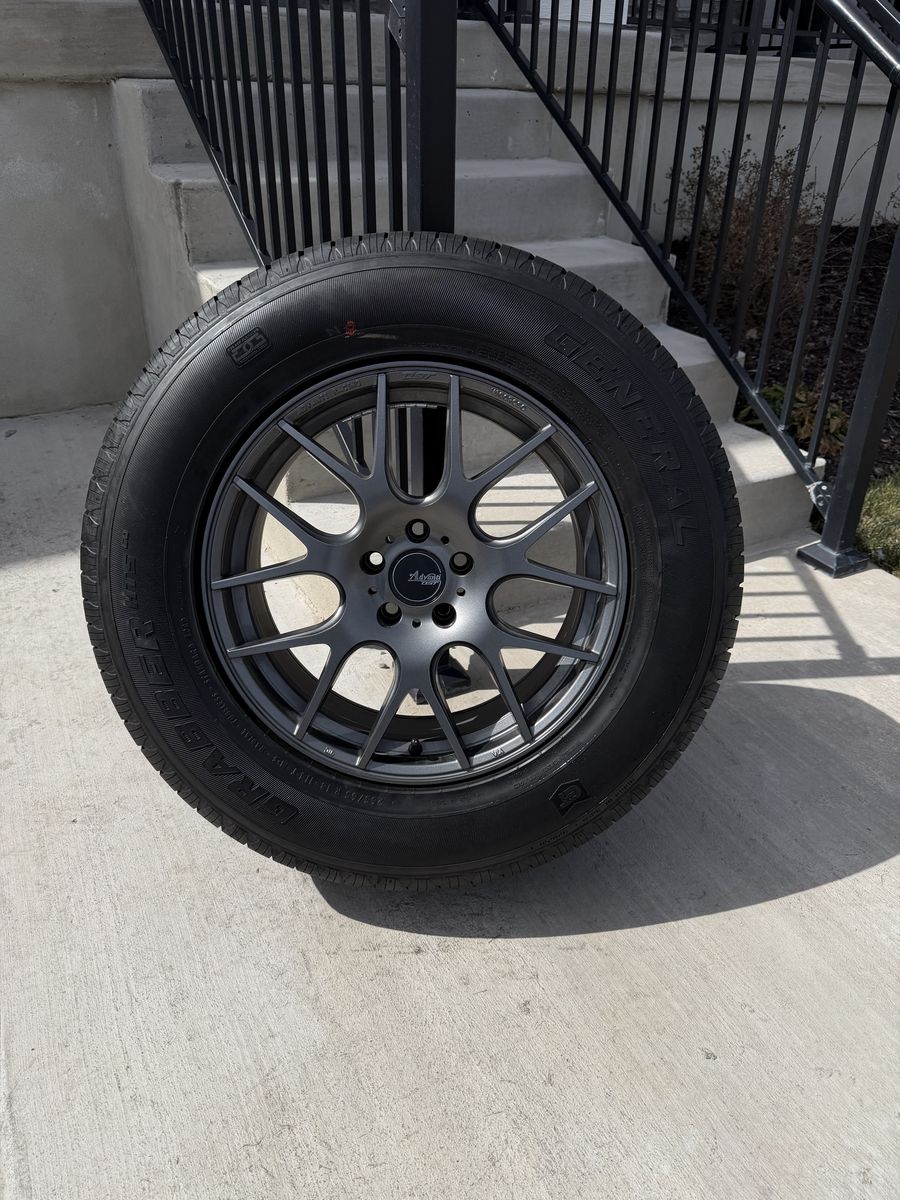 Audi Q8 Rims and Tires 265/65R18 General Grabber
