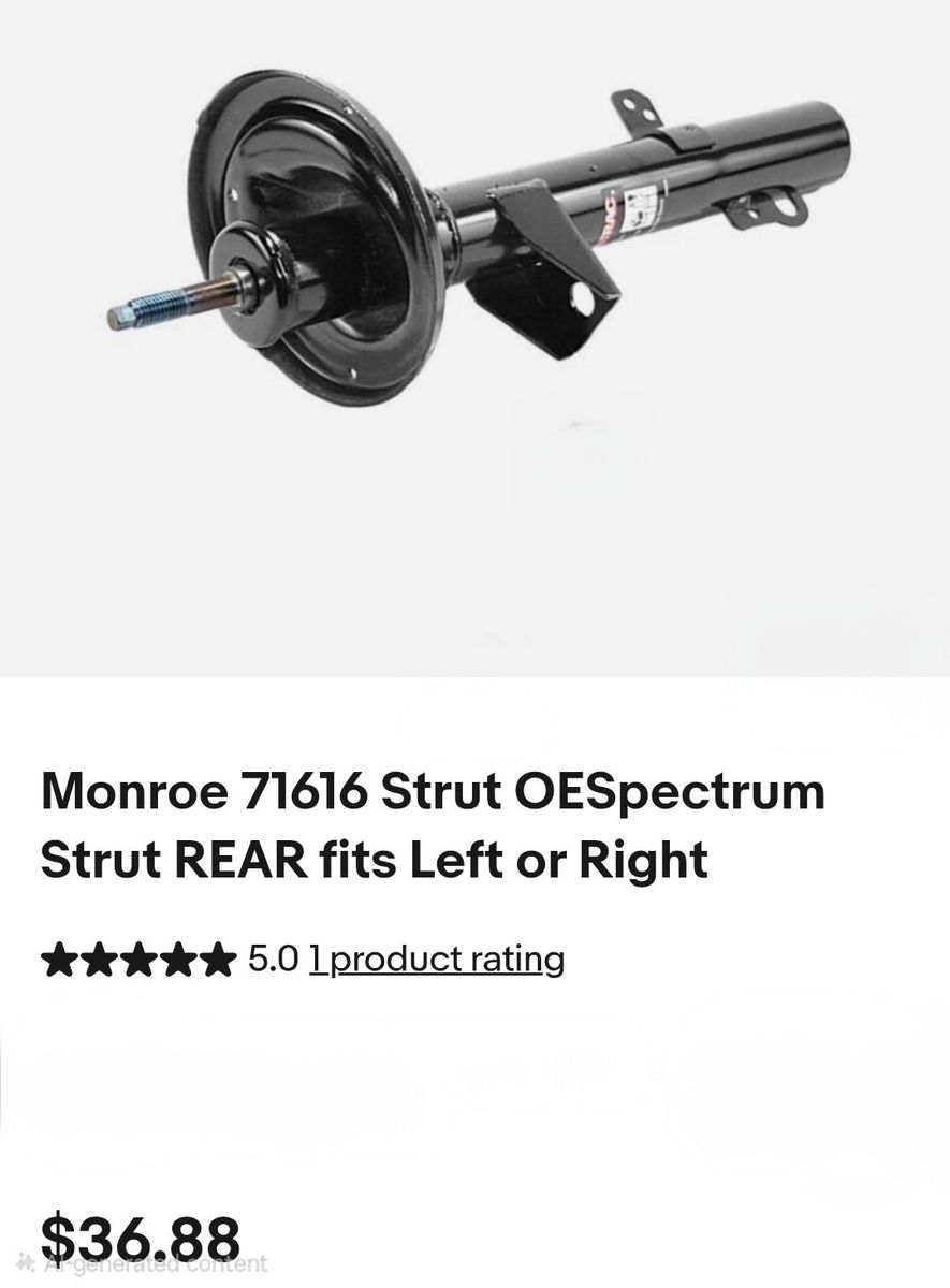 Monroe 71616 OESpectrum Rear Strut Left or Right