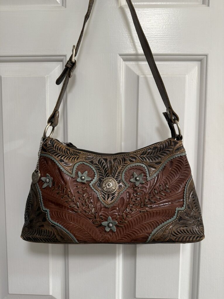 American West Leather Shoulder Bag