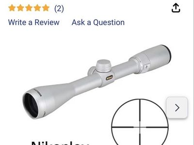 Nikon Buckmasters 3-9x40 Silver NP and silver rings - great condition