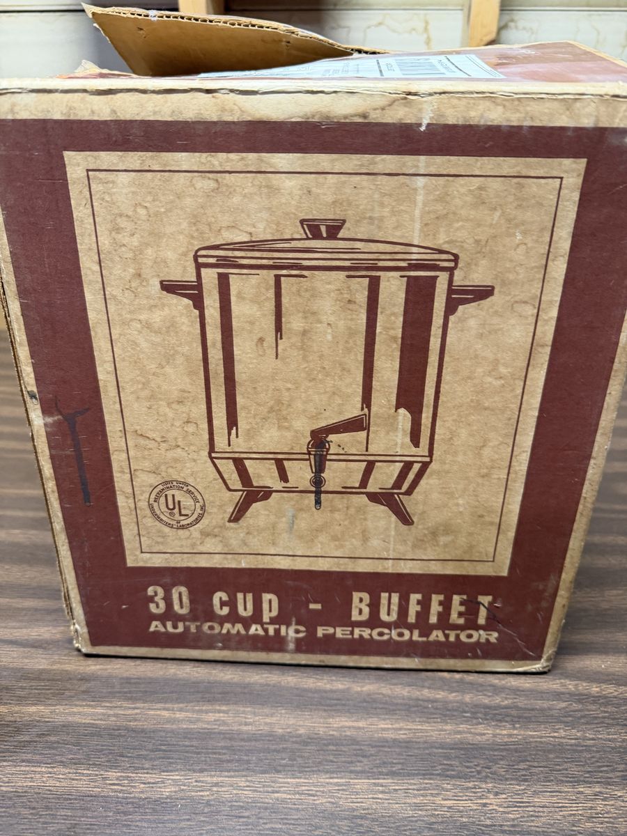 Chilton 30-Cup Buffet Automatic Percolator - Vintage Green Coffee