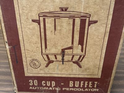 Chilton 30-Cup Buffet Automatic Percolator - Vintage Green Coffee