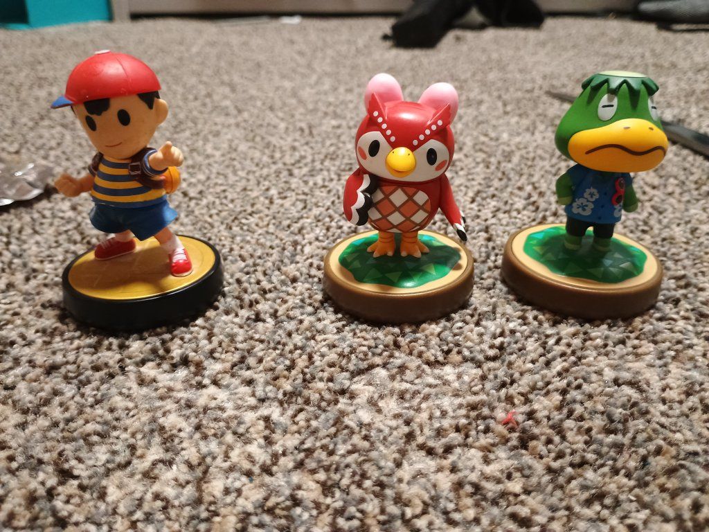 Nintendo amiibo Figure Lot - Ness, Celeste, and Kapp'n