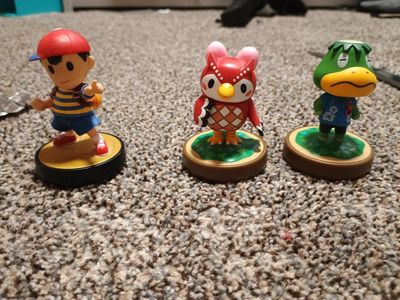 Nintendo amiibo Figure Lot - Ness, Celeste, and Kapp'n