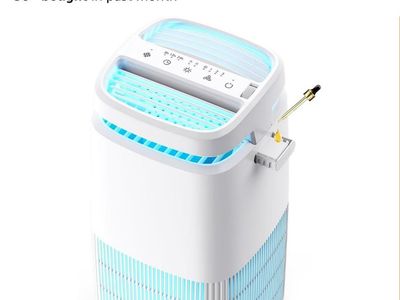 POMORON Air Purifier for Home with Negative Ion and UV, MJ002H, White