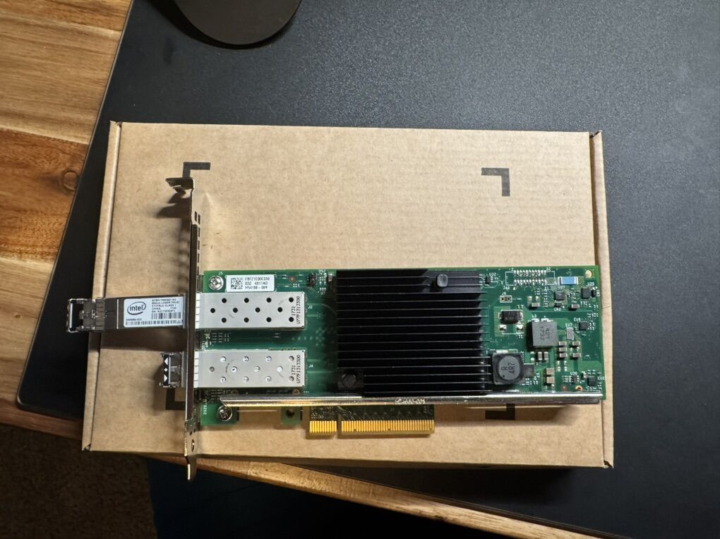 Dell Intel X710-DA2 10Gb NIC w/10G Multimode SFPs