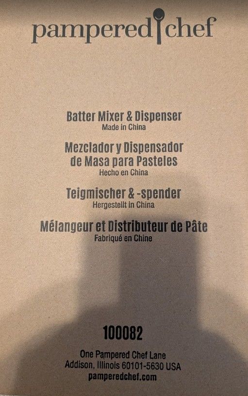 Pampered Chef Batter Mixer and Dispenser