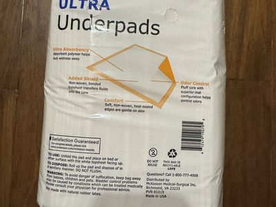 McKesson Ultra Underpads Heavy Absorbency MFR UPHV3036 30x36 Inch