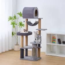 Catry Cascade CT250077 Cat Tree, With 5 Levels and Condo, Gray 1752189 #104364