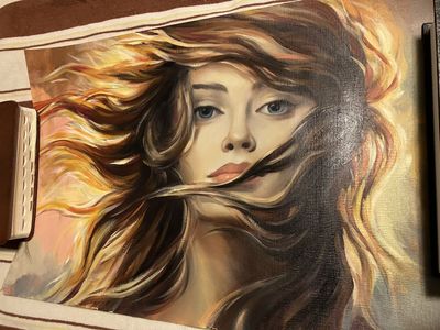 27 woman portrait art painting