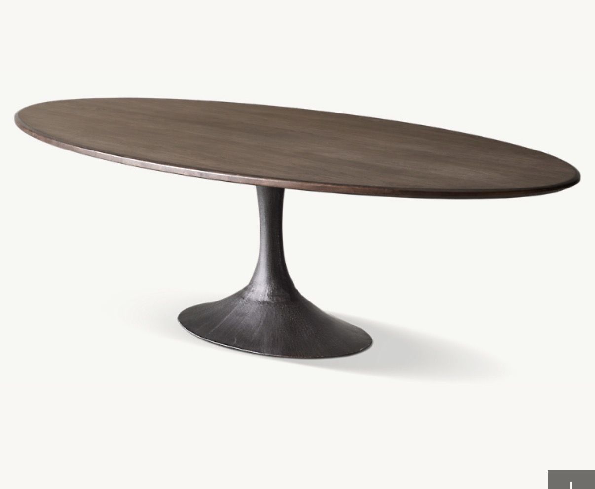 Restoration Hardware Oval Dining Table 