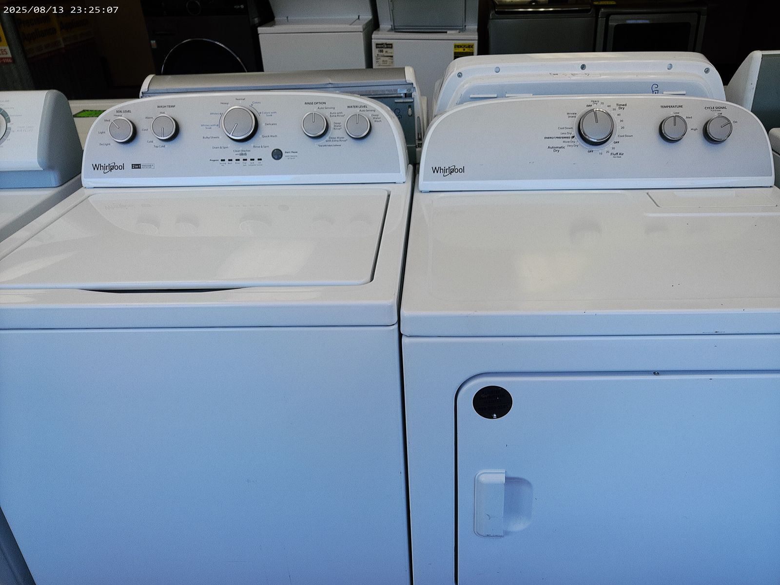 Whirlpool Washer & Dryer Set - White Top-Load Washer, Electric Dryer~Removable Agitator