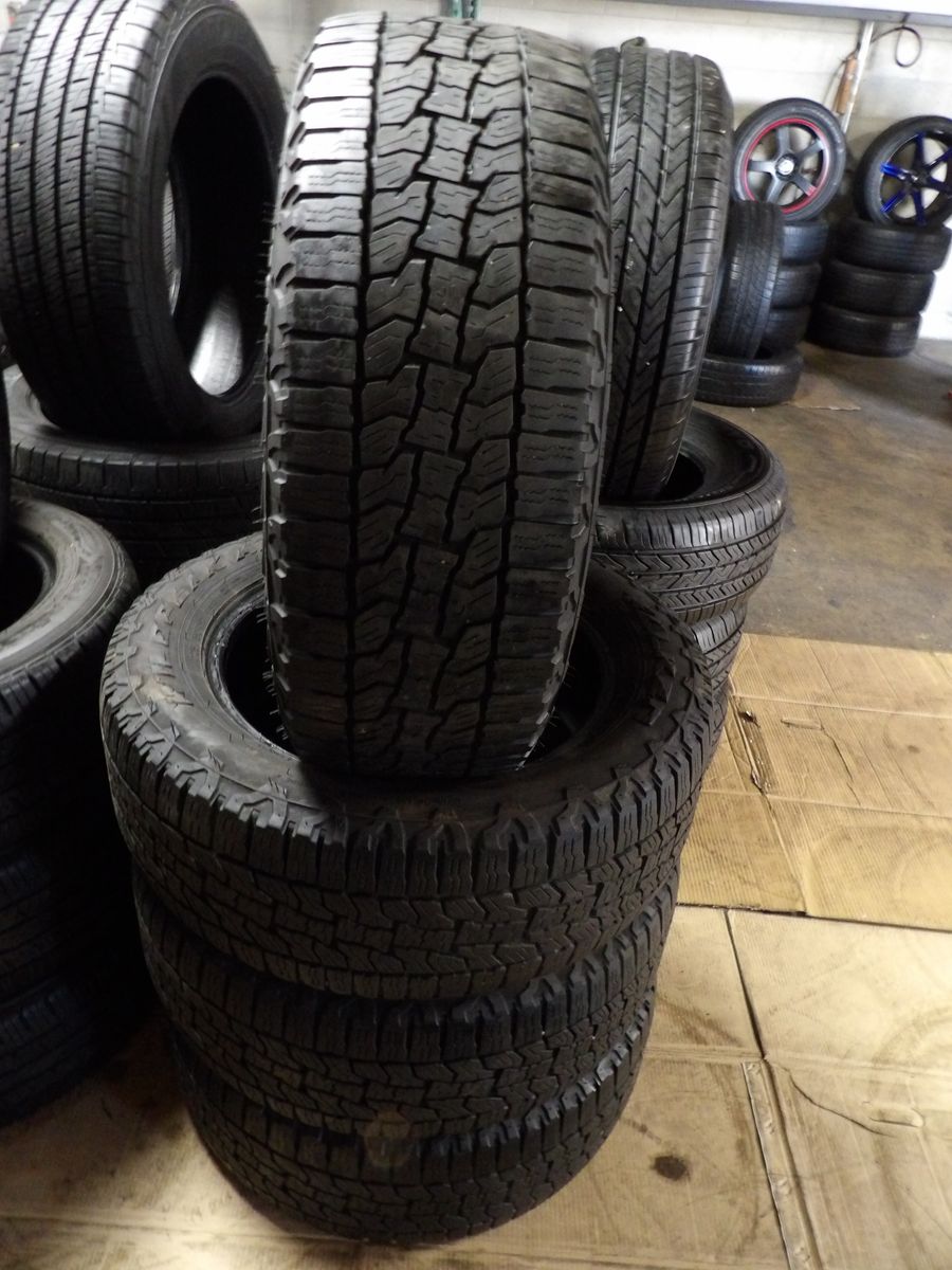 225/60R17 FALKEN WILDPEAK A/T  TRAIL SET OF USED TIRES 