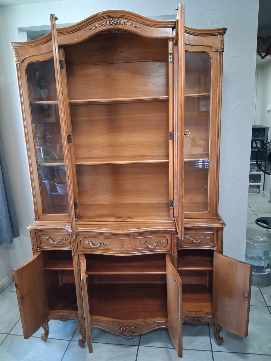 French Provincial Style China Cabinet