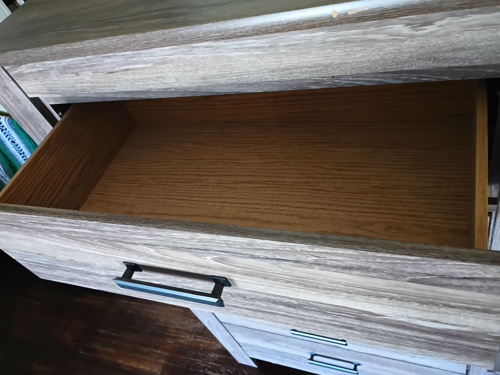 5 Drawer Chest/Dresser Light Oak Color w/Desk