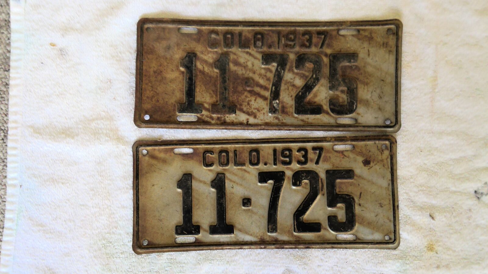 Colorado license plates set