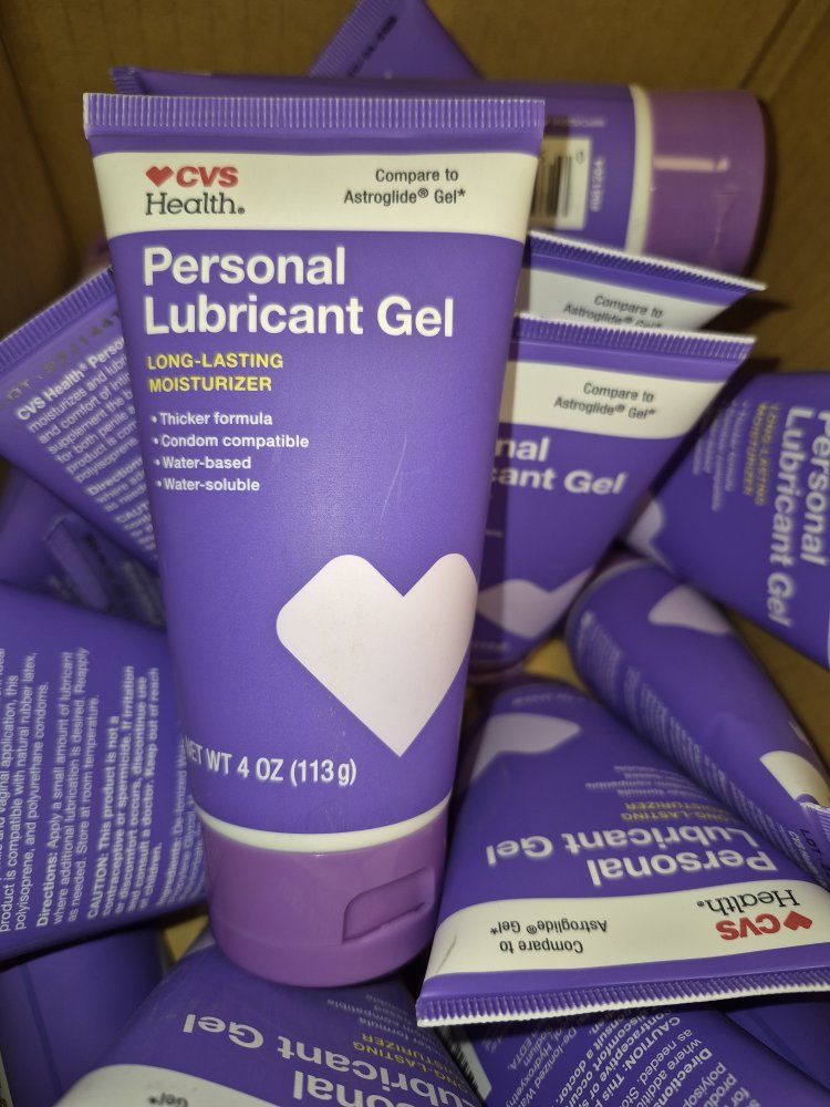 New 6x 4oz CVS Personal Lubricant Water Based Lube Gel Intimate Comfort Compare to K-Y Jelly