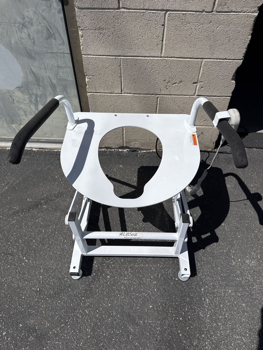LiftSeat Powered Toilet Lift, White, Medical Aid, Mobility Support, Linak Remote