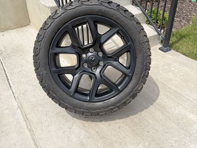 Dodge Ram 1500 Rims and Tires 275/50R22 Bfg Ko3