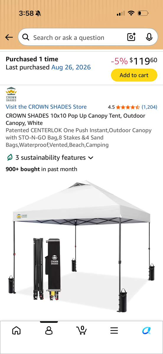 Canopy for camping /parties/weddings
