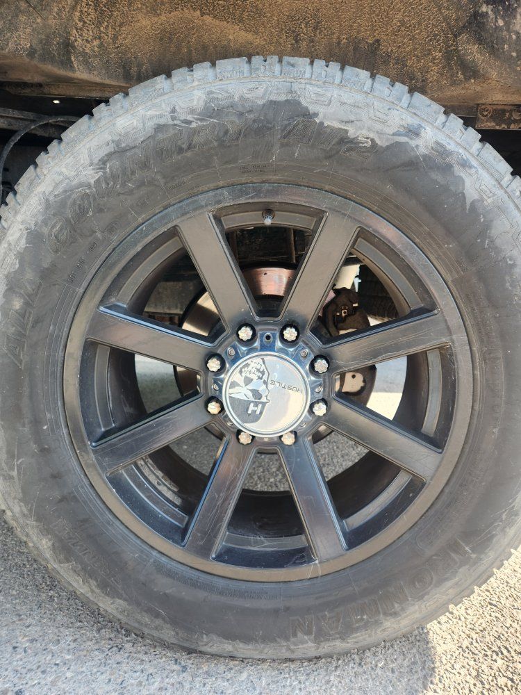 20 inch Black Hostile Wheels (Set of 4)
