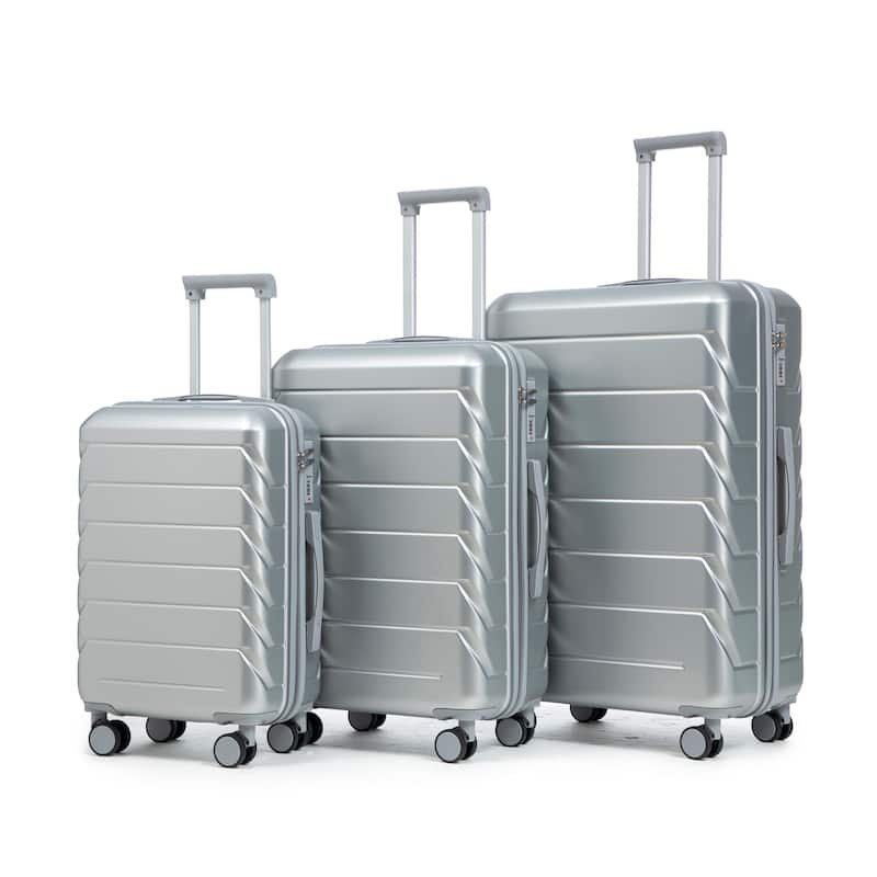3 piece luggage set with combination lock