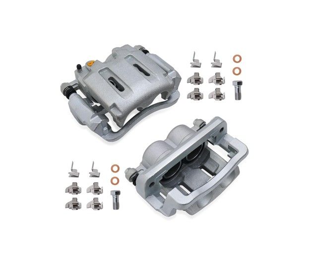 Front Disc Brake Calipers w/ Bracket for 2005 - 2012 Ford F-250 F-350 Super Duty