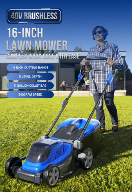 New in box 40V Brushless 16 Cordless Lawn Mower