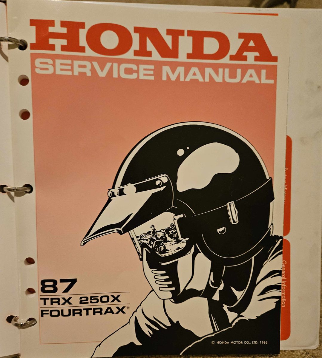 Honda 250X OEM Service Manual