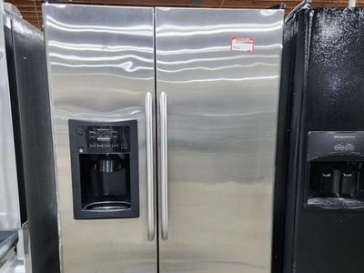 Low Price Guaranteed! GE side by side stainless steel fridge! w-warranty