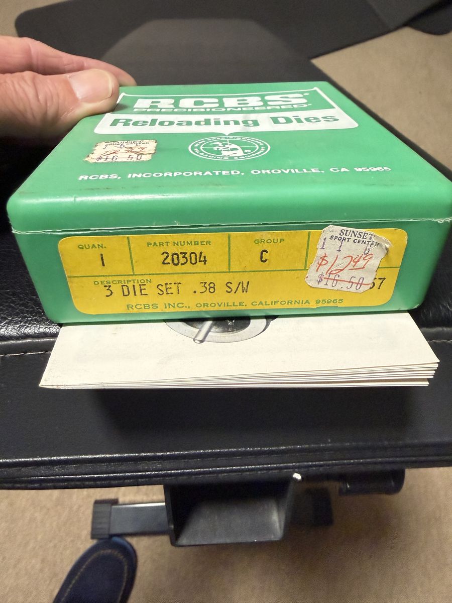 RCBS 38/357 3 Piece Reloading Dies