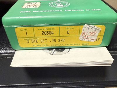 RCBS 38/357 3 Piece Reloading Dies