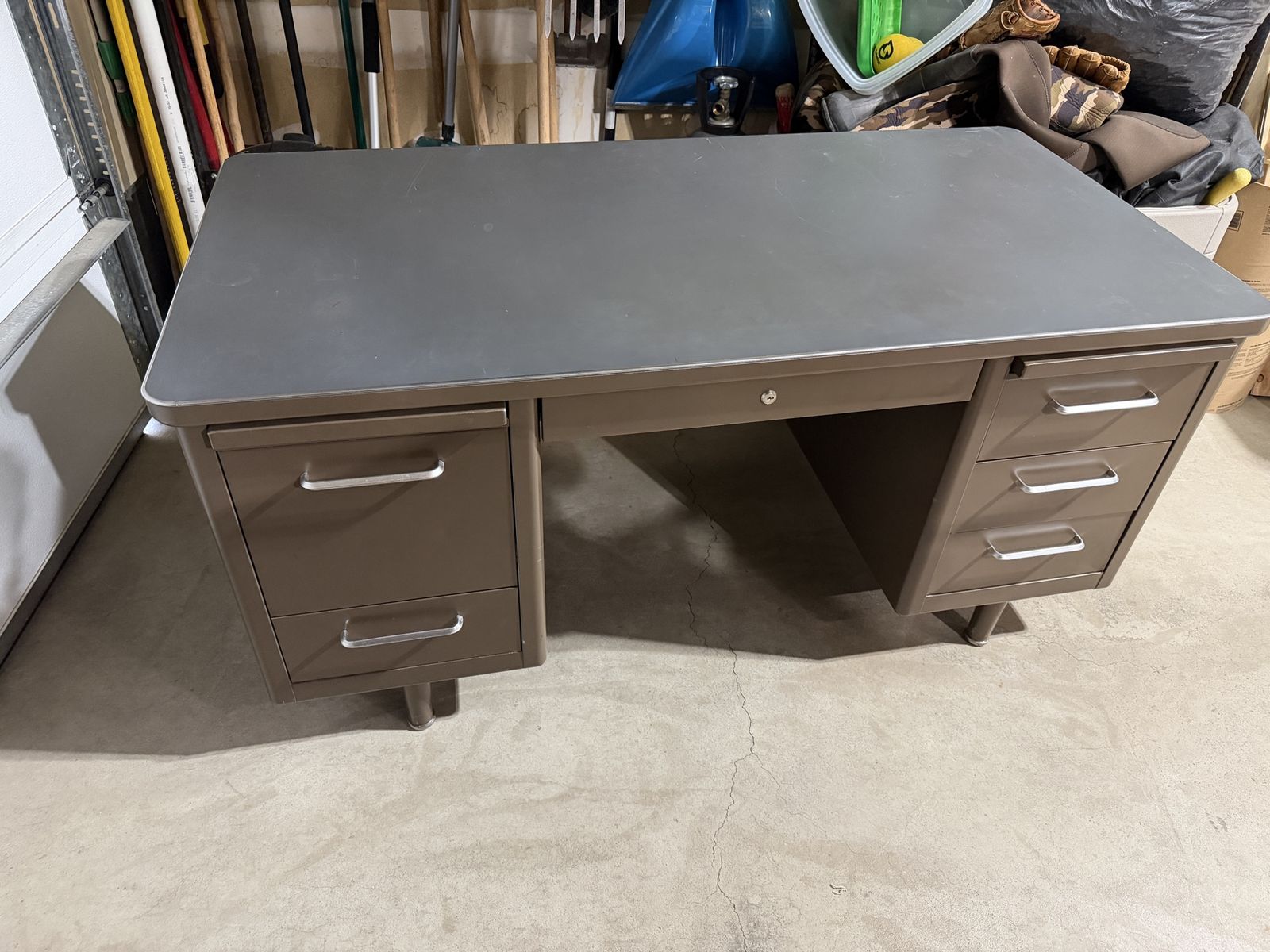 Vintage Steel Tanker Desk - Great Quality Desk