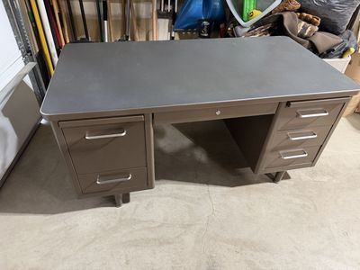 Vintage Steel Tanker Desk - Great Quality Desk
