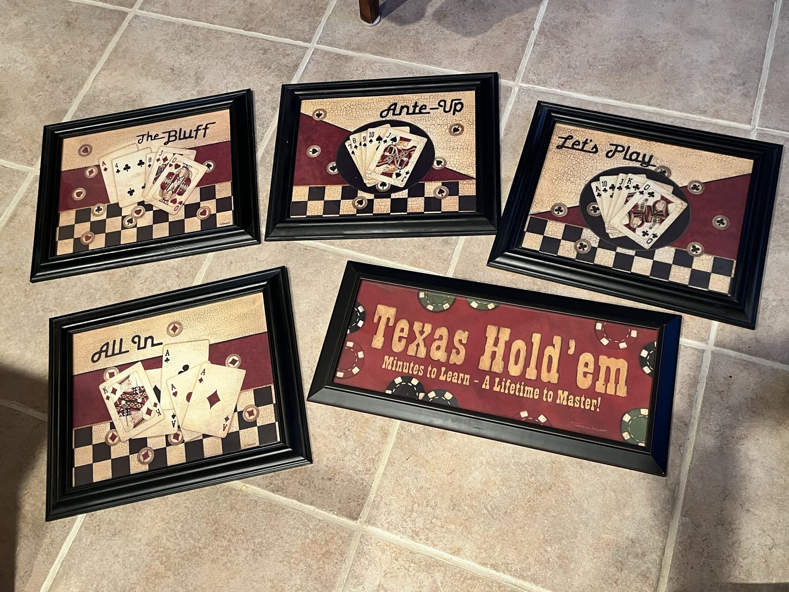 Man Cave Poker Game Room Pictures $80 All