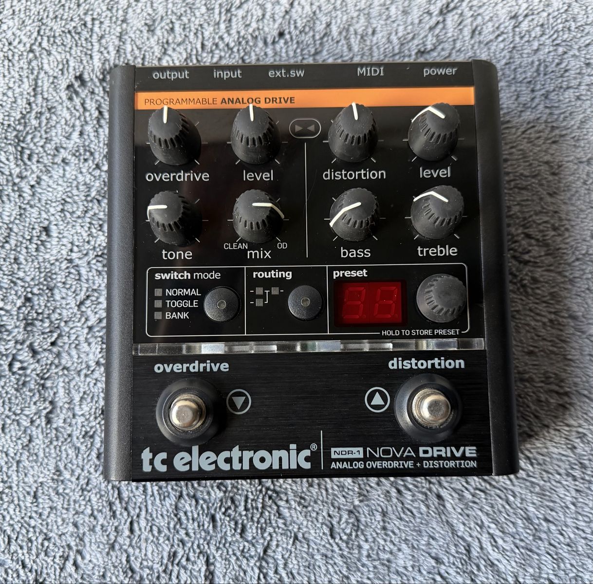 TC Electronic NDR-1 Nova Drive Programmable Analog Overdrive & Distortion Pedal - New Open Box