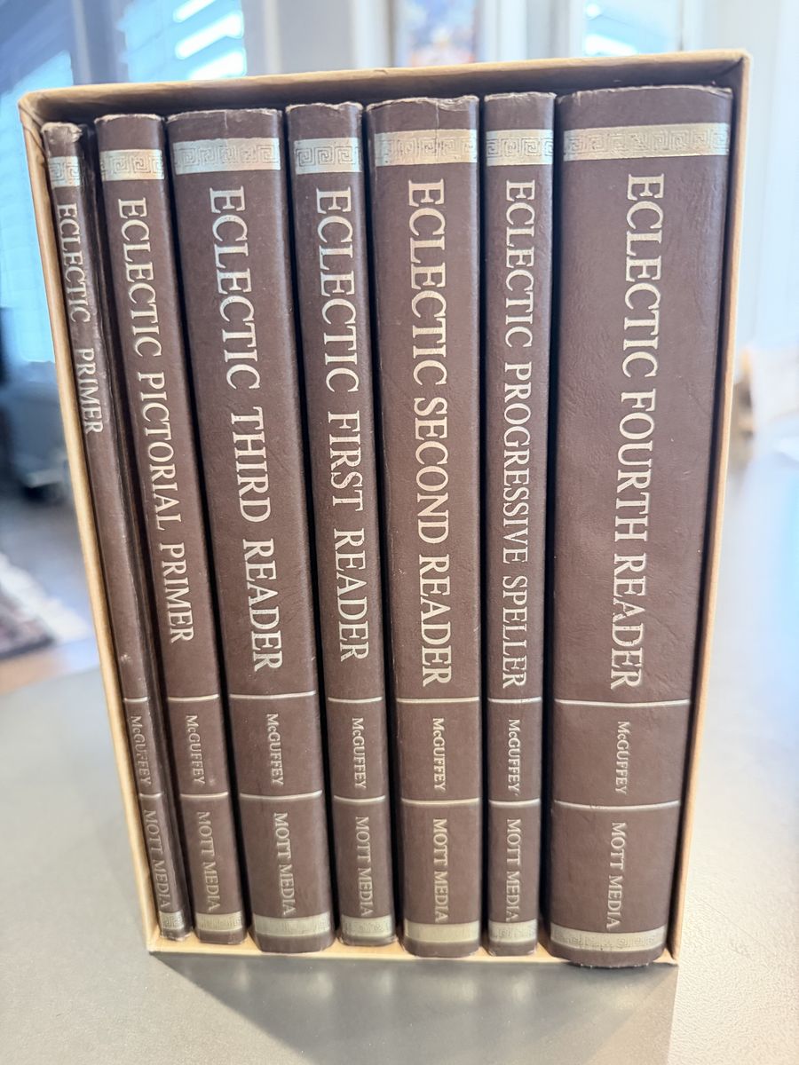 McGuffey Mott Media Eclectic Readers & Speller Full Set 1836 Replica - Primer to Fourth Reader