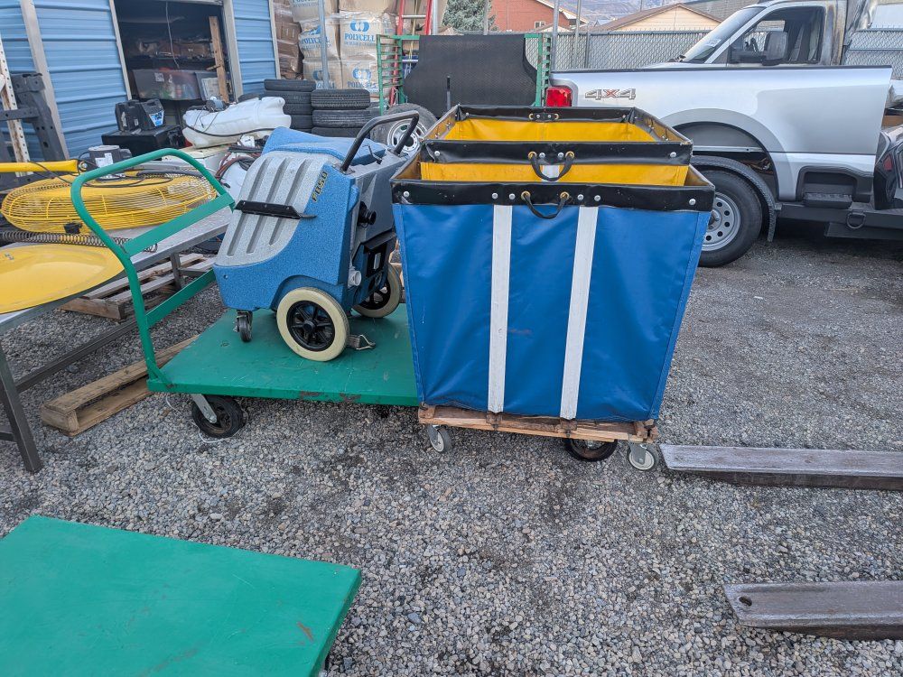 metal and tarp carts
