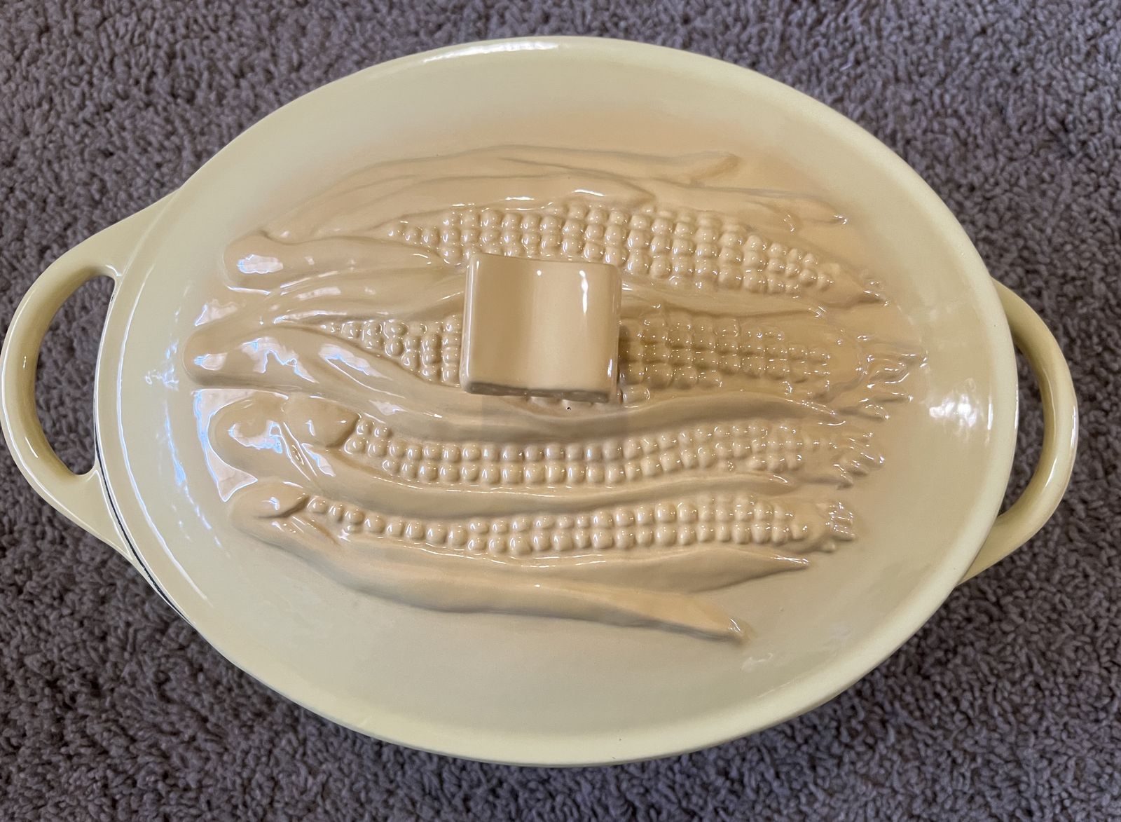 Vintage Cast Iron Porcelain Enamel Dutch Oven