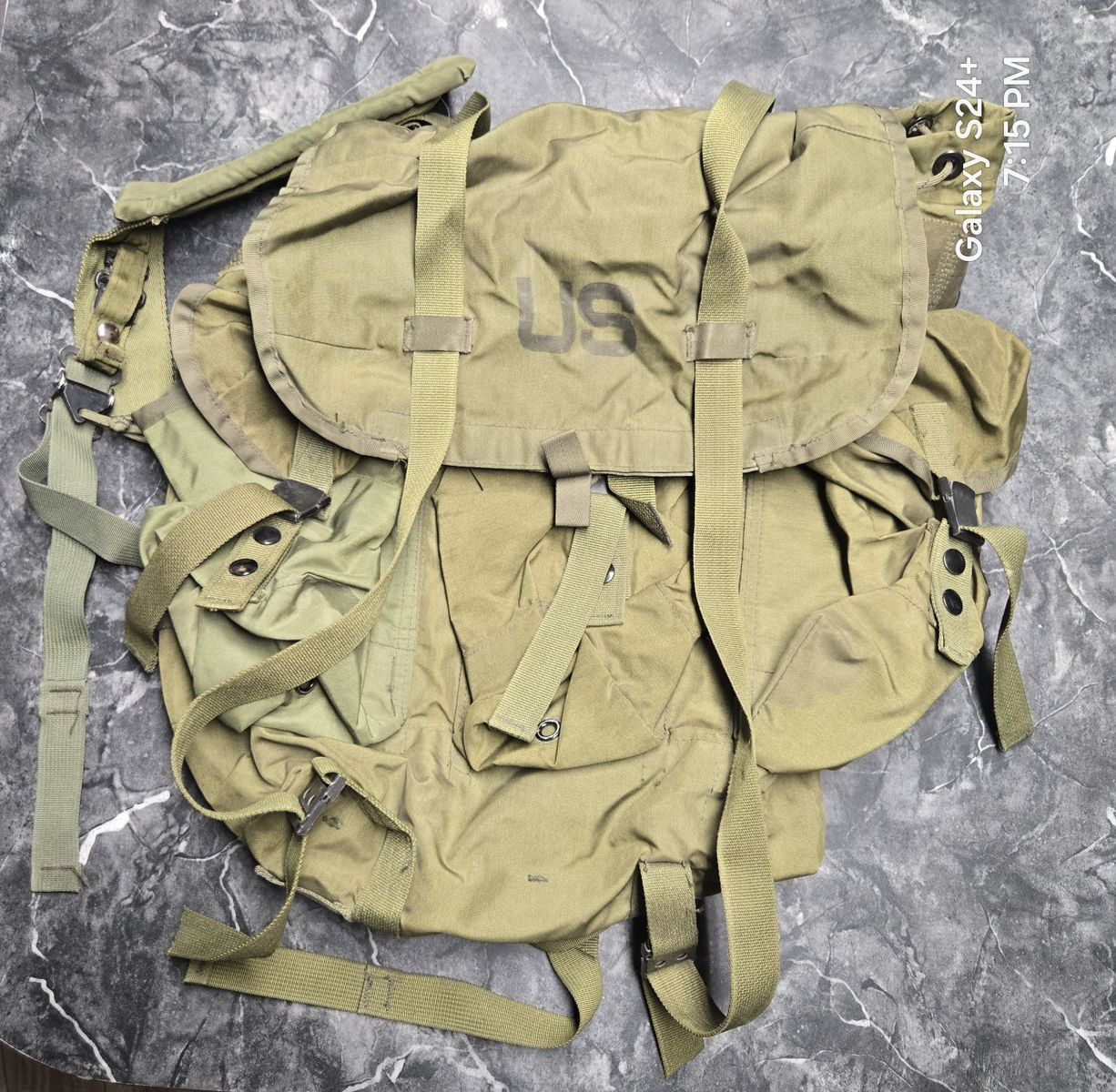 Vintage ALTAIR INDUSTRIES US Field Pack LC-1 Medium Nylon Backpack Military Gear